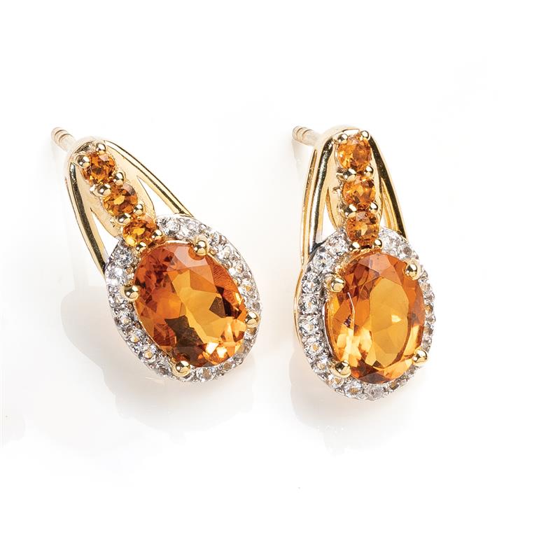 Sunny Madeira Citrine Earrings